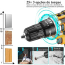 SkyPower - Parafusadeira Furadeira 48V 2 BATERIAS Com Maleta e Acessórios Completo - DeusJoy.com