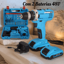 SkyPower - Parafusadeira Furadeira 48V 2 BATERIAS Com Maleta e Acessórios Completo - DeusJoy.com