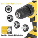 SkyPower - Parafusadeira Furadeira 48V 2 BATERIAS Com Maleta e Acessórios Completo - DeusJoy.com