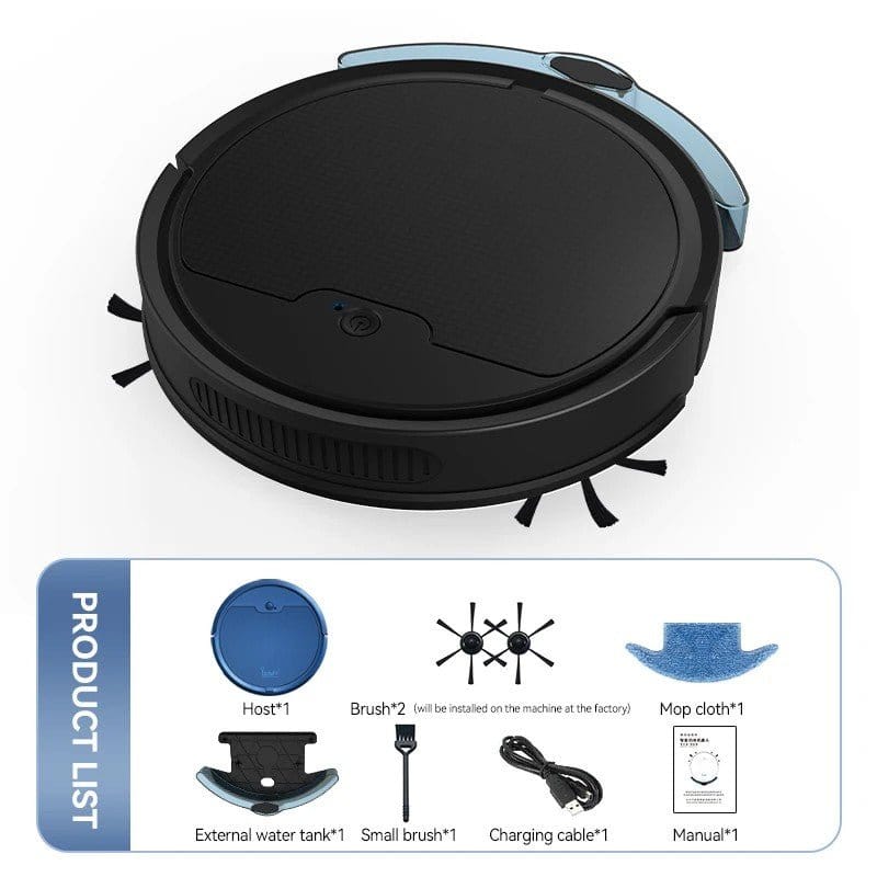 SmartClean Max 2000 – Robô Aspirador Inteligente com Controle e Alto Poder de Sucção - DeusJoy.com