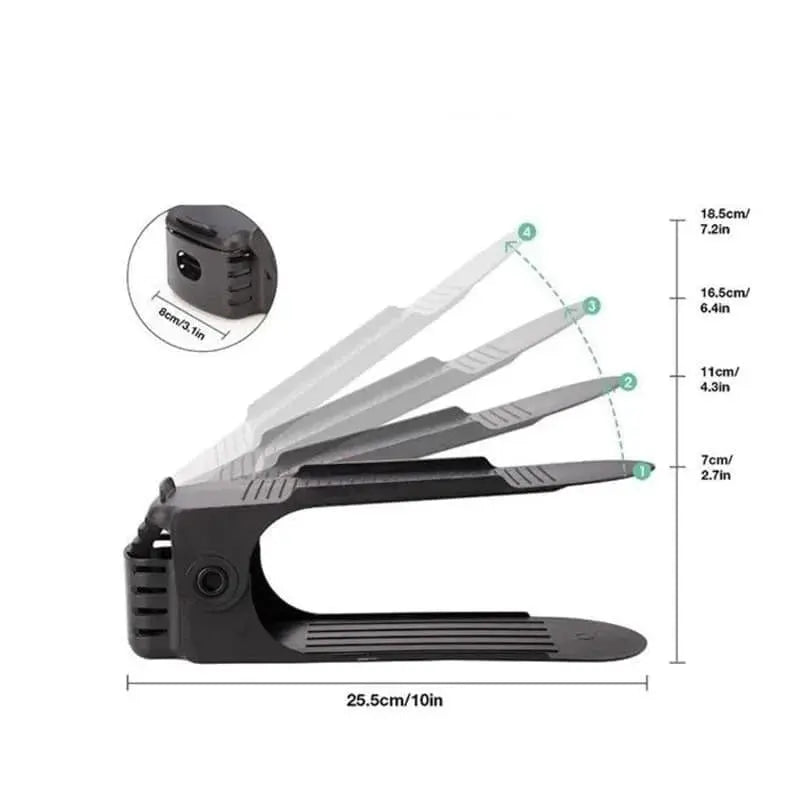SpaceStep — Organizador Ajustável de Sapatos - DeusJoy.com