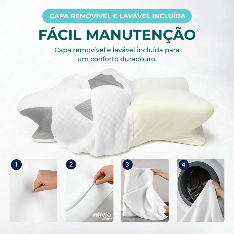 Travesseiro Ortopedico Alívio - Postura & Descanso - DeusJoy.com