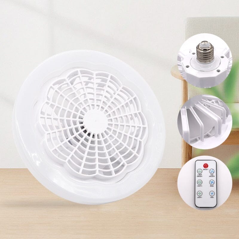 Ventilador de Teto com Luminária Turbo Led - DeusJoy.com